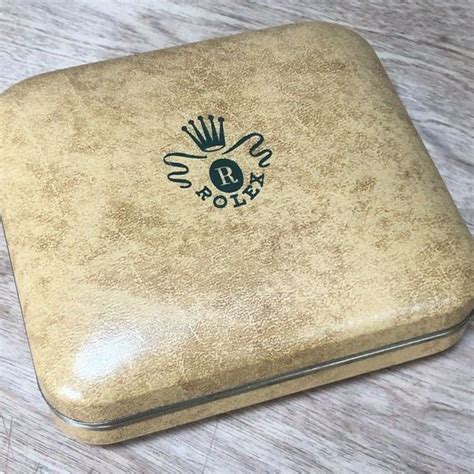 rolex clam shell watch box|Vintage Rolex Tudor box rare Oyster Perpetual full set clam shell .